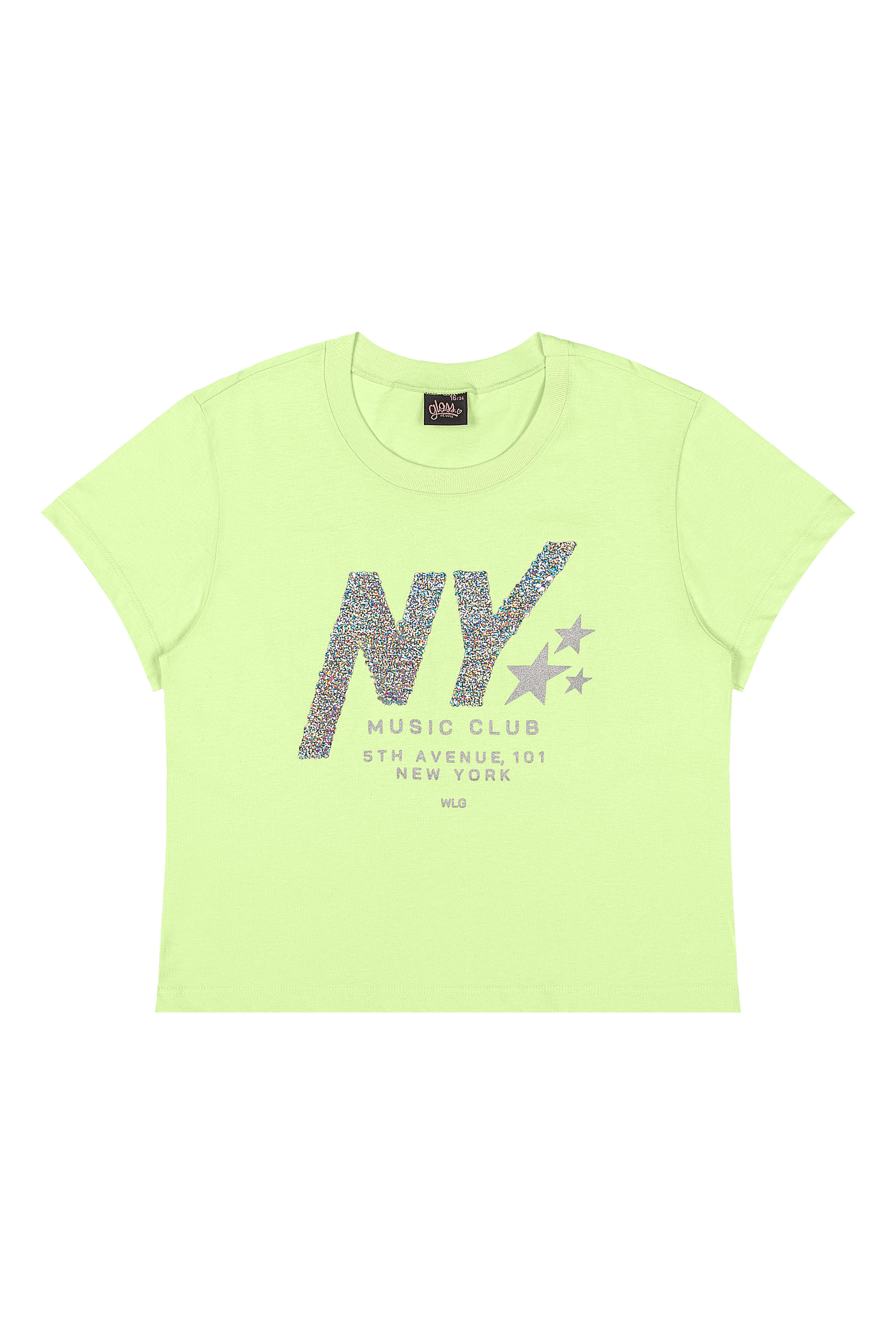 Blusa Juvenil com Paetê para Menina (Verde) Gloss - Imagem 8